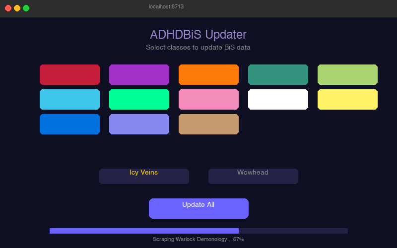 Companion App - Data updater with GUI